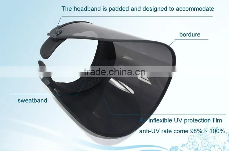wide brim sun visor hat plastic visor hat
