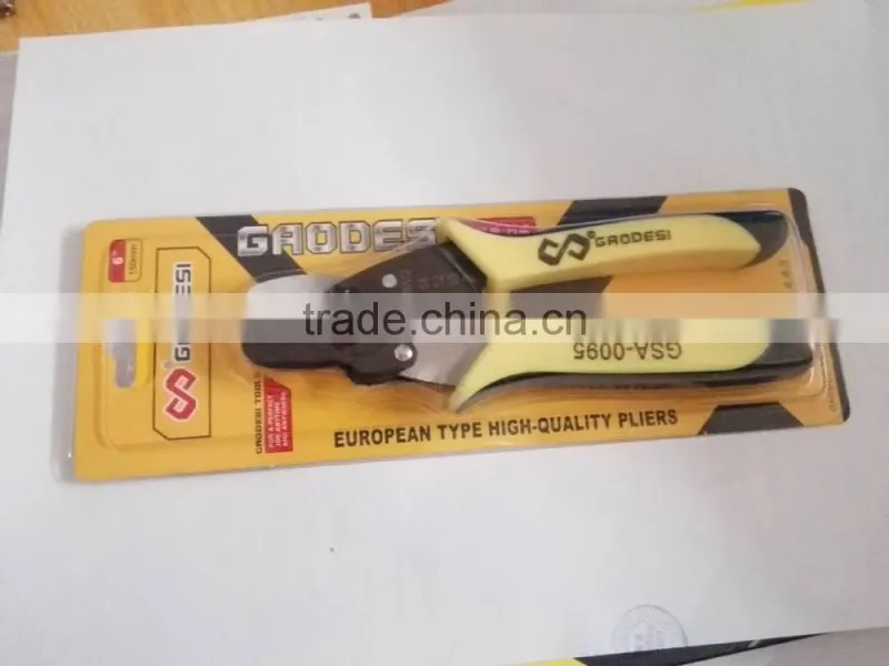 Multi-function cable cut wire stripping pliers