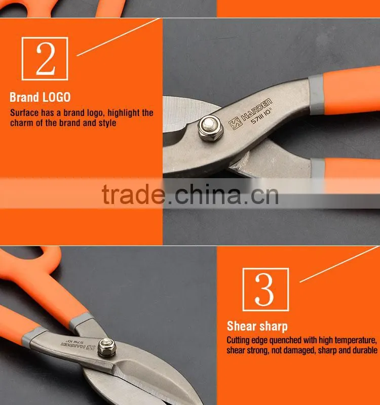 Exported Good Quality Straight Pattern Tinsnips Hand tools Germany Type Tin Cutter