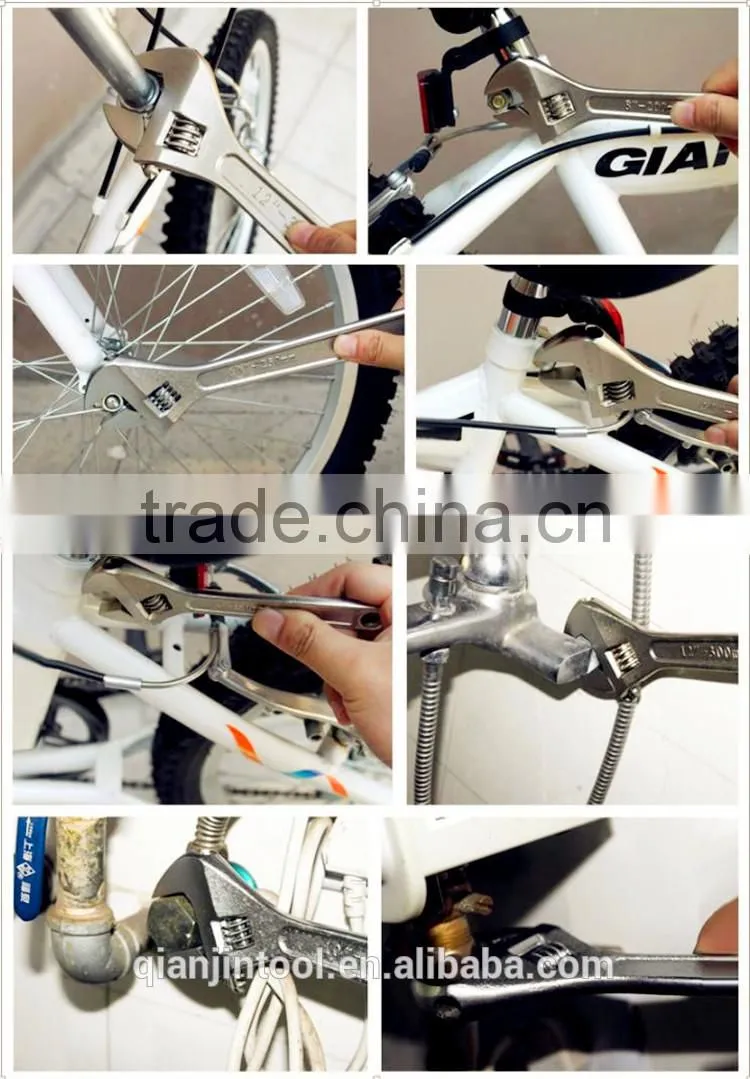 2016 Wholesale Professiona Handle Multi Tool Adjustable Wrench QJ-80004-10