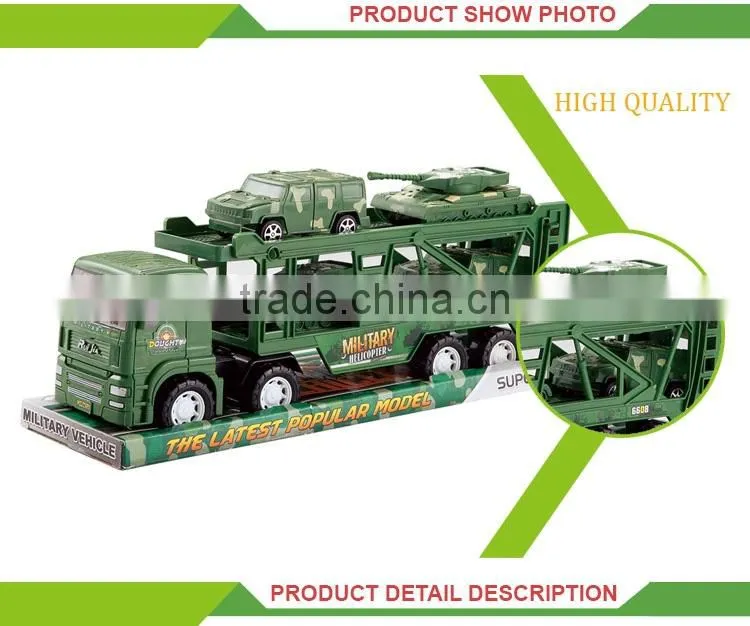 Cheap set friction inertial toy plastic tractor toy models