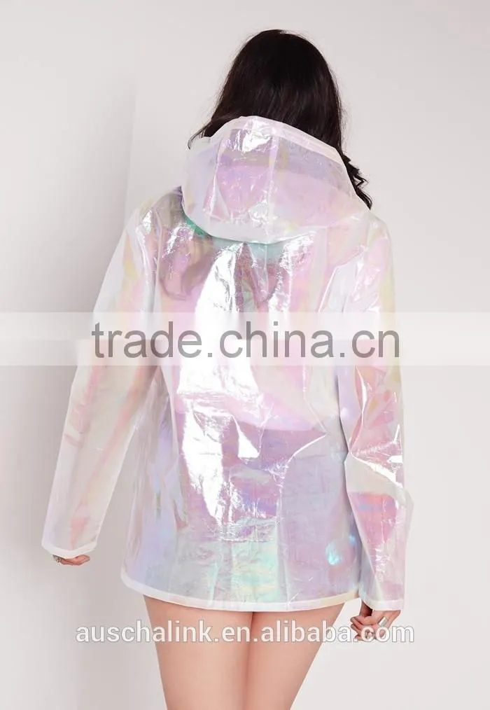 2016 new arrival plus size women rain coat wholesale
