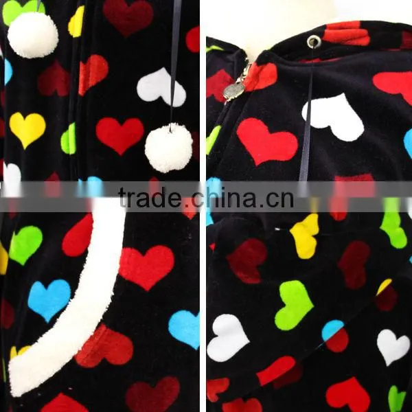 nice warm cheap wholesale cotton zipper bathrobe