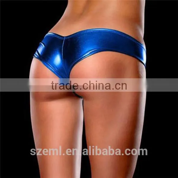 European wholesale Mature ladies sexy hot patent leather pants sexy leather lingerie