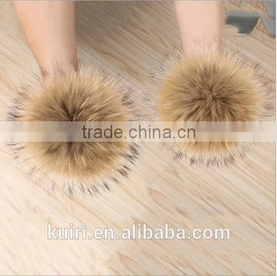 Brand new rabbit fur pom ball keychain with high quality tmq-157