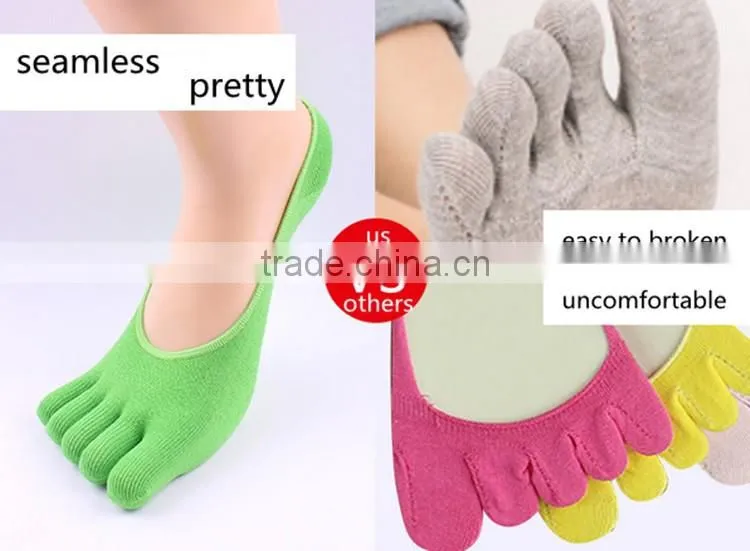 Summer New Casual womens Socks Cotton Sports Five Finger Socks Casual Breathable Calcetines Toe Socks Ankle Socks