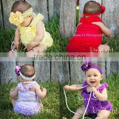 Neborn Baby RED Ruffles Pettitop with Panties 2 Pcs Set