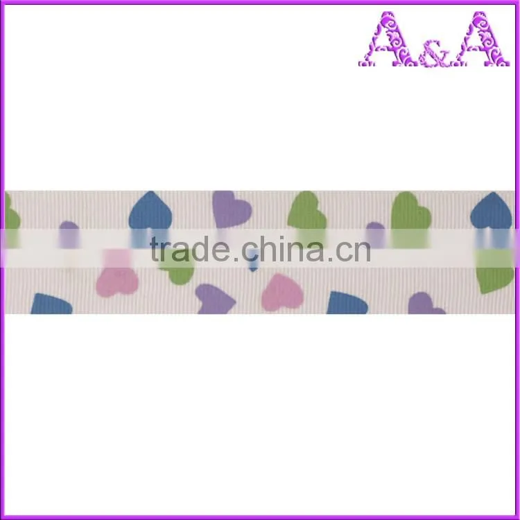 Custom logo polyester printed satin ribbon