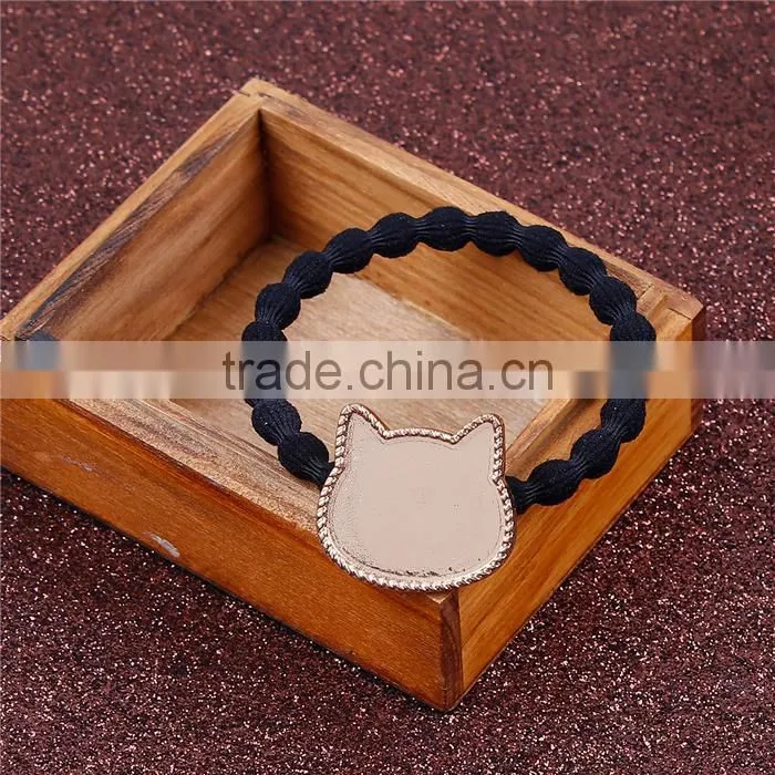 Zinc Based Alloy DIY Resin Mold For Jewelry Making Hair Ties Cat Animal Gold Plated & Black
