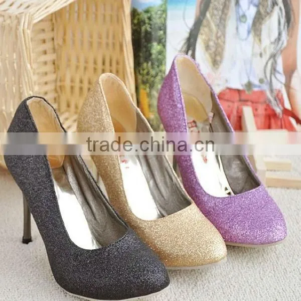 Made in China 2013Good style glitter artificial leather