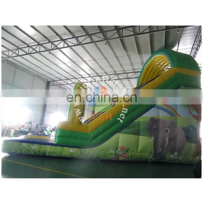 10m big elephant inflatable slide with arch