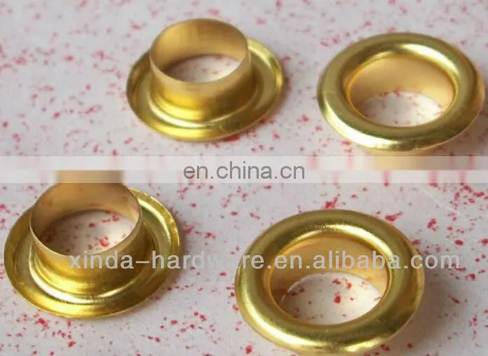 Gold Color 13mm Metal Eyelets with Washer Brass Eyelets For Clothing