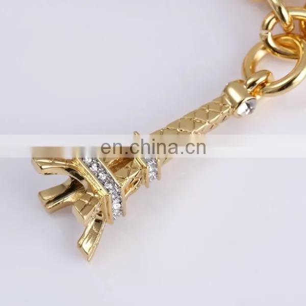 HOT SALE CRYSTAL SOUVENIR EIFEL TOWER BOX KEY CHAIN DEPENDENTS