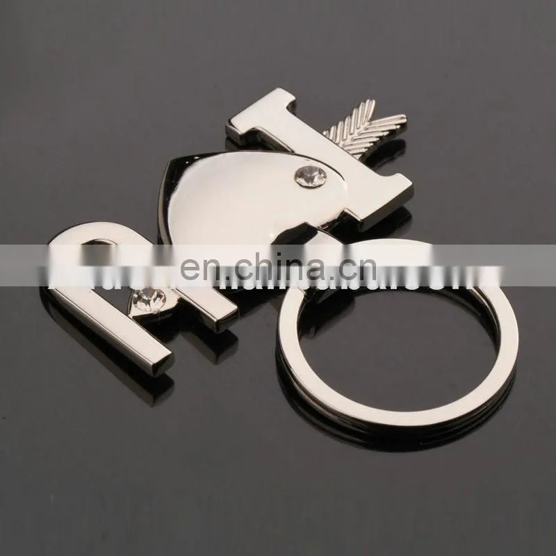 New Couple I LOVE YOU Keyring , Metal Heart Couple Keychain , Lover Romantic Creative Key Chain