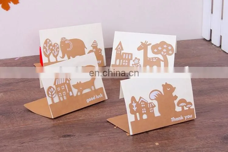 cheap fashion animal bulk greeting cards thanks you teachers day greeting card