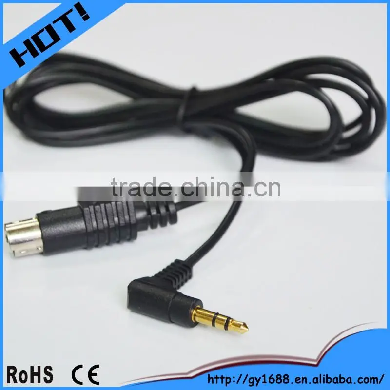 well customized 3P mini din to 3.5mm audio cable