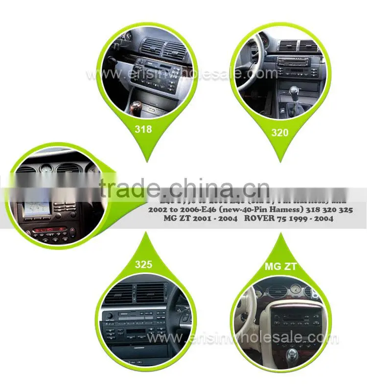 Erisin ES2246B 2 Din 7 inch Car Audio with GPS 3G WiFi Bluetooth for E46 M3