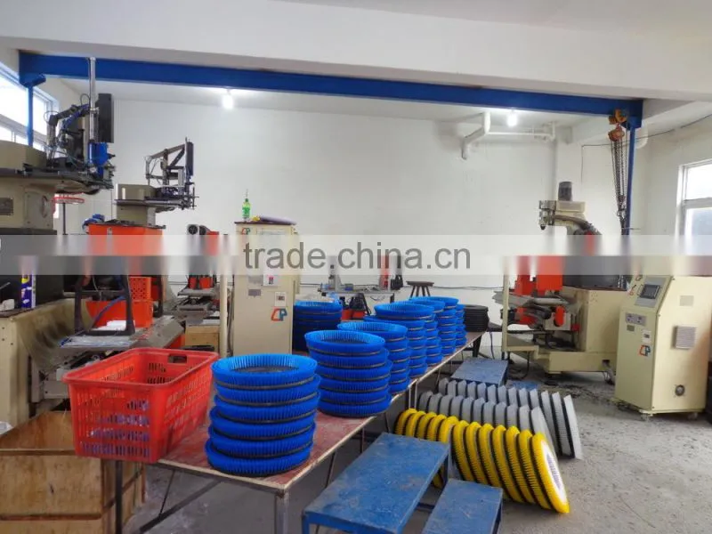Disk brushes for floor scrubber