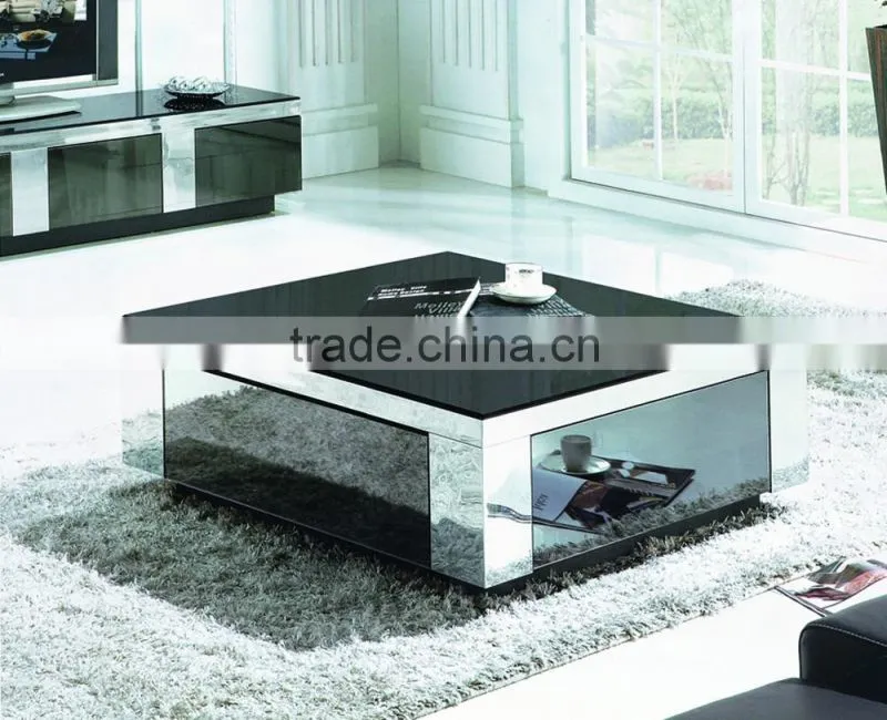 2016 simple style white high gloss coffee table