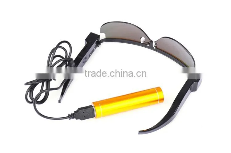 2Mega WiFi Sunglasses IP Camera HD 720P@25FPS WiFi Action Camera Glasses with Android IOS APP and PC CMS For Online Remote View