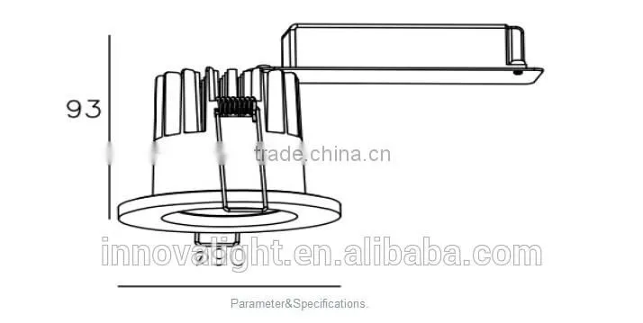 INNOVALIGHT high efficiency best quality led fire rated downlight