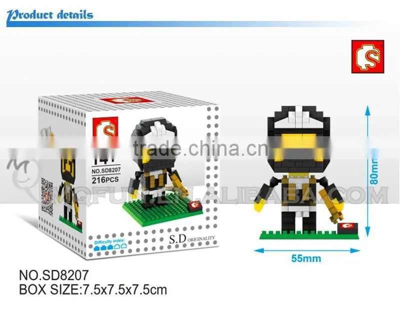 Mini Qute Sembo kawaii 6 styles Marvel avenger ninja Batman plastic building block model educational toy