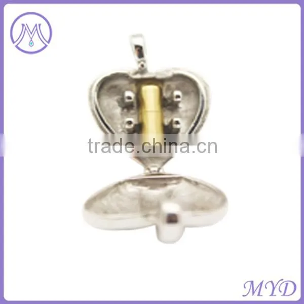 Stainless Steel Cremation Jewelry Heart Ashes Urn Pendant