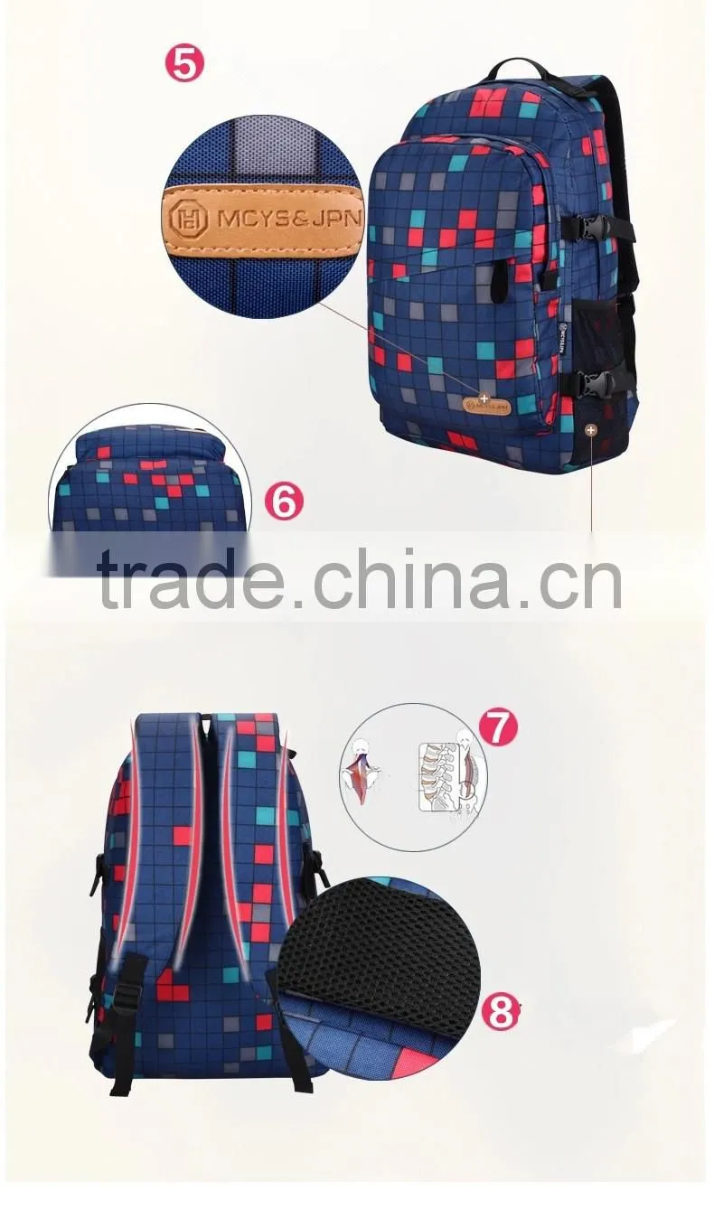 canvas backpack rucksack teenagers laptop bag