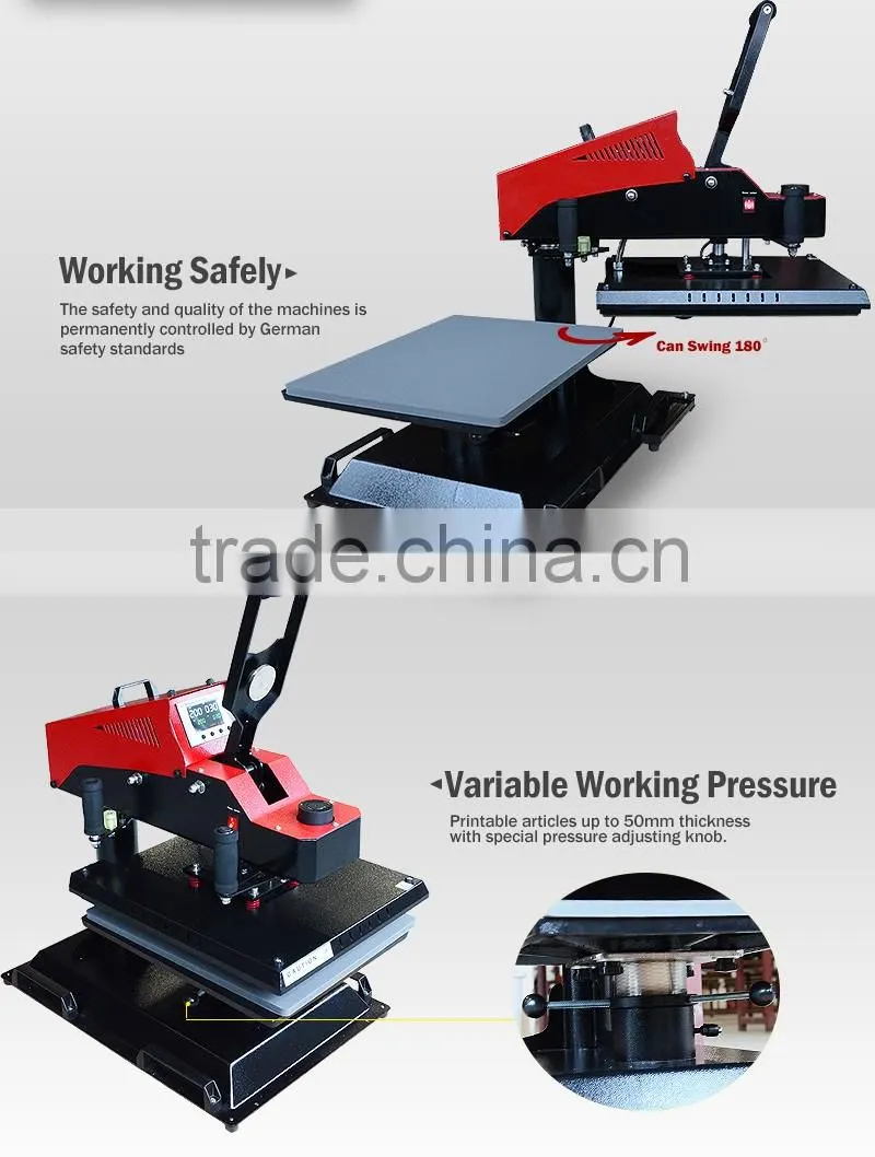 Auto Open Auto Swing Away Heat Press Transfer Machine