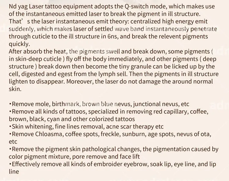 Mini 1320nm Nd Yag Q Switch Carbon Peeling Laser Skin Rejuvenation Facial Peeling Machine With CE Approved