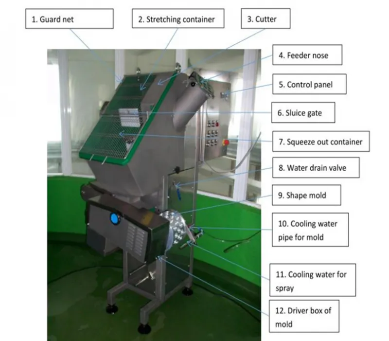 Mozzarella Cheese Cutting Cooking Stretching Moulding Making Machine
