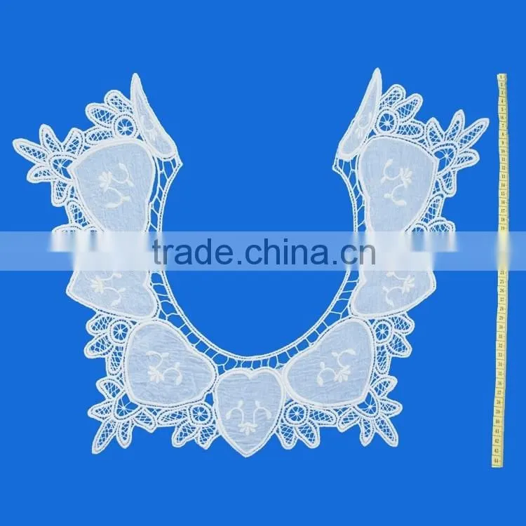 Wholesale hot-selling custom fashion cotton lady neck collar design embroidery collar for women