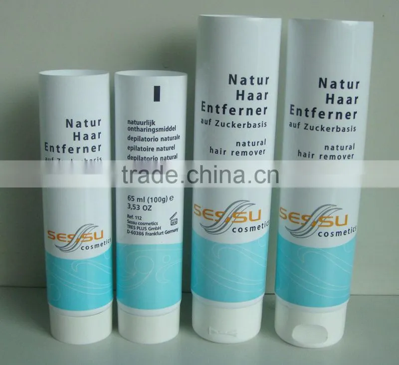 plastic packaging tube for hair extensions
