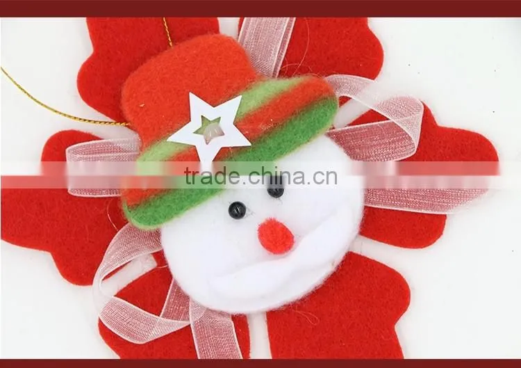Felt Snowflake Christmas Tree Ornaments Supplies Type Craft Christmas Ornament OEM Wholesale
