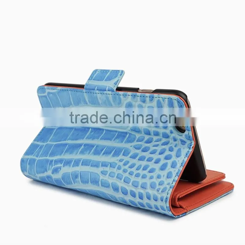 Multifunction genuine leather flip case for Iphone 6 cover