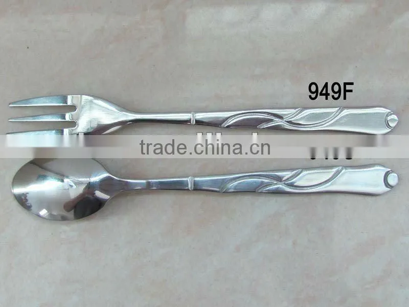 ss short coffee spoon and ss fruit fork