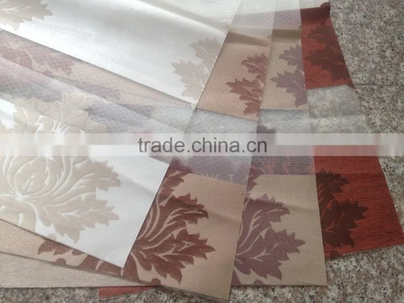 QINGMIAO Brand Polyester Material Jacquard Zebra Blinds Fabric
