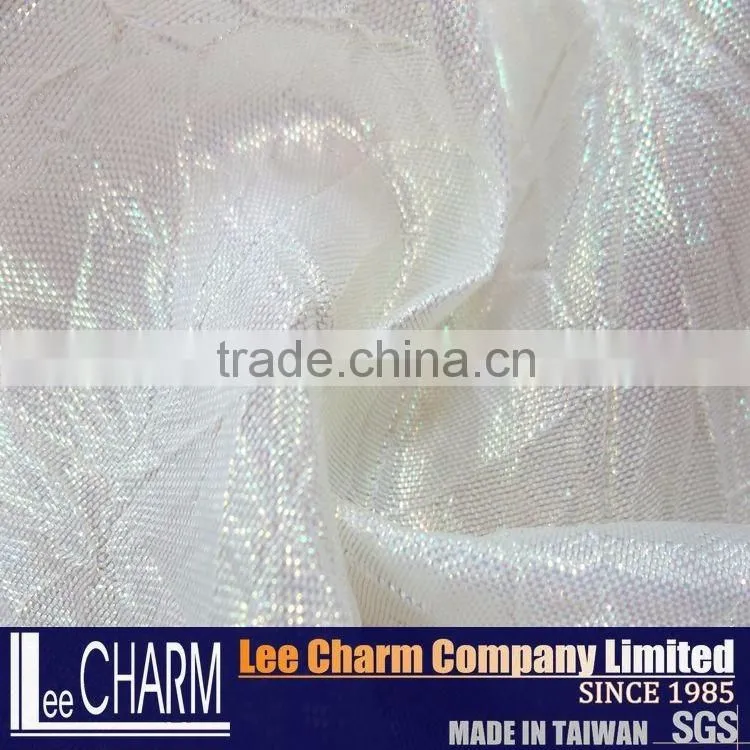 100% Polyester Metallic Luster Textile Fabric