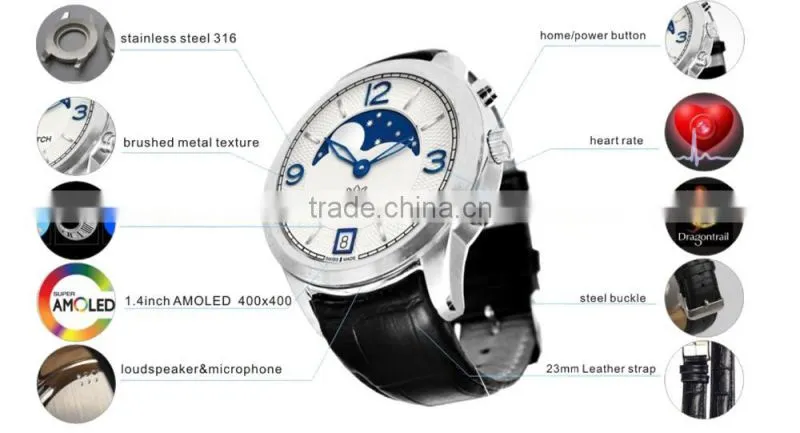 X5 touch screen mobile phone watch android wifi mt2601 smart watch