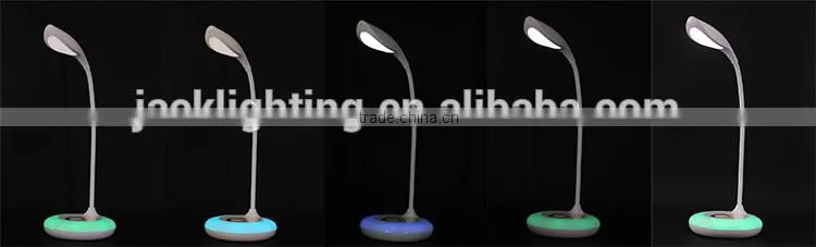 5W Colorful JK-848 Rechargeable Flexible Color change table lamp, colorful LED table lamp decorative