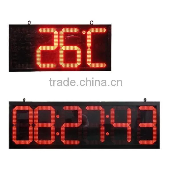 China wholesale competitive price temperature and GPS LED Clock with 2 years warranty
