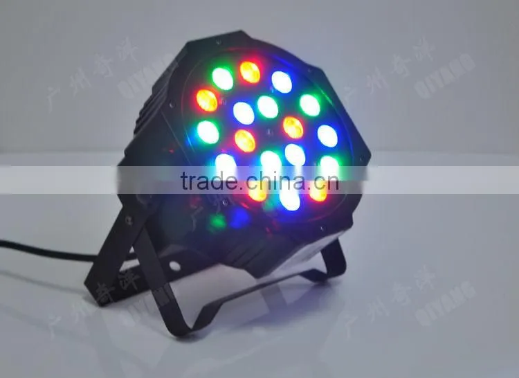 LP7-1803 18pcs 3W RGB plastic flat LED PAR LIGHT