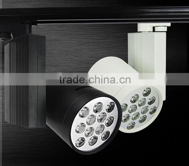 Die casting aluminum led track rail light 12w 18w led light track