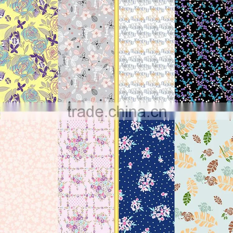 2016 new printing design for beachwear micro polyester lycra underwear fabric