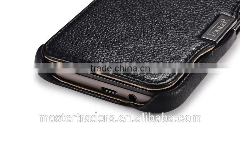 Original Icarer Litchi Grain Series Genuine Leather Case For HTC One M9 MT-3320