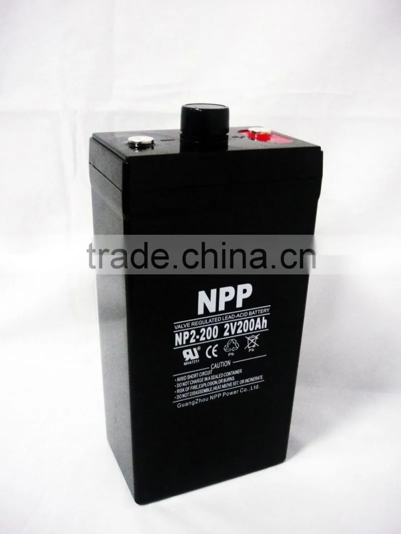 2v200ah high capacity rechargeable storage Battery for UPS