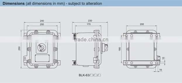 BLK Series Explosion-proof Motor Switches