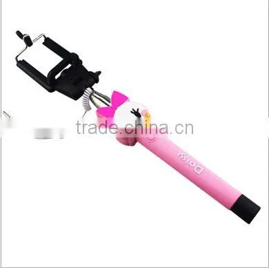 Most Popular Cartoon Selfie Monopod Eco-friendly Selfie Stick For Kids