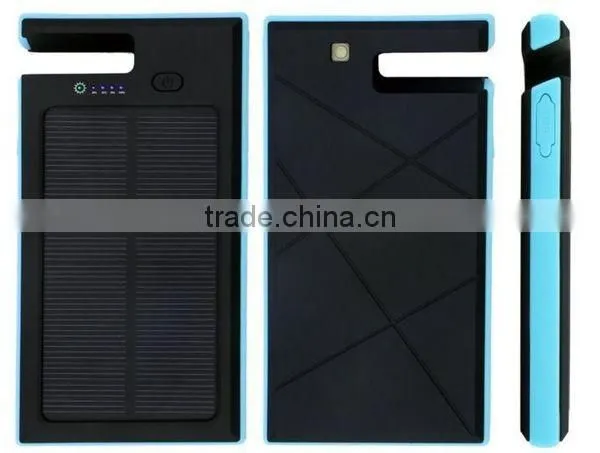 AWC940 Waterproof 8000mAh Solar Cell Power Bank with Holder 3.7v Mobile Phone Battery Portable Battery Charger