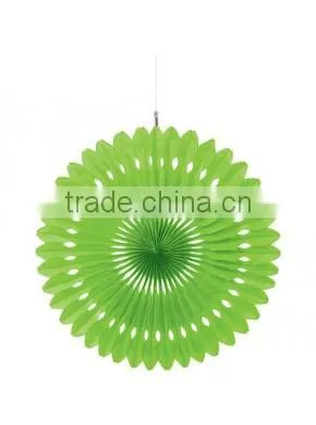 Hot sale !small lovely tissue paper fan for party wedding decorations